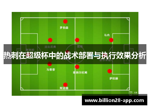 热刺在超级杯中的战术部署与执行效果分析